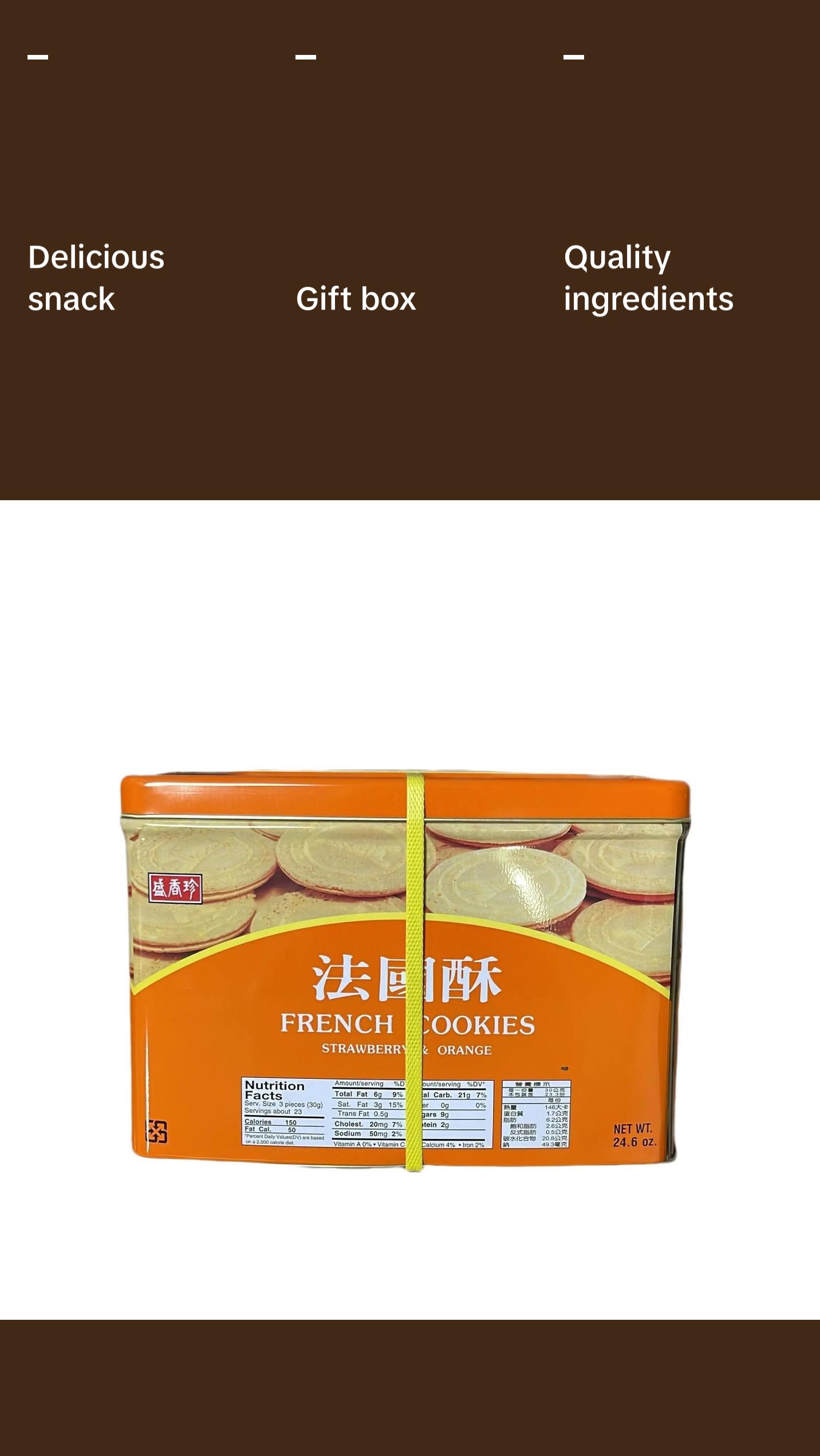 Taiwan Triko Sheng Hsian Jen French Cookie | Strawberry & Orange