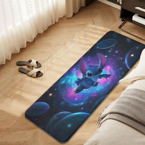 Disney Stitch Soft Floor Mat with Starry Night Design for Kids Room Decor Soft Material Playtime Friendly Ideal for Playtime and Relaxation