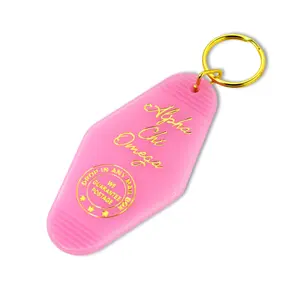 Alpha Chi Omega Motel Keychain