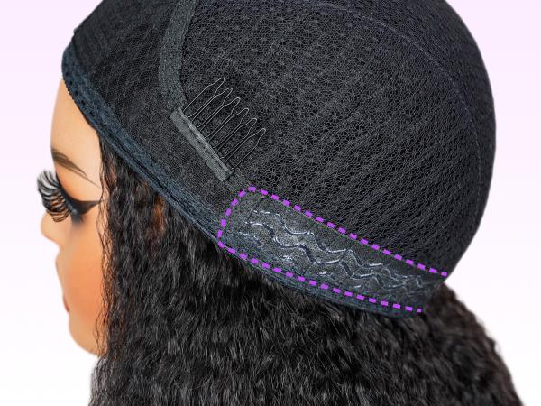 [3 IN 1 HALF WIG] Megalook Affordable Seamless Kinky Curly Half Wig Glueless Human Hair Wigs Flip Over Wig Beginner Friendly Easy Wear Go Quick Weave Hair