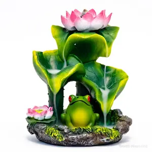 Frog in Pond Backflow Cone Incense Holder