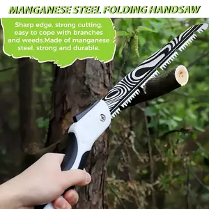 Damascus Texture Folding Saw Manganese Steel Blade Precise Weight Handle Upgraded Serrated Design Accelerates Cutting Speed Portable Structure Sharp Edge for Wood Durable Gardening Tool Heavy Duty Retractable Hose Reel Home
