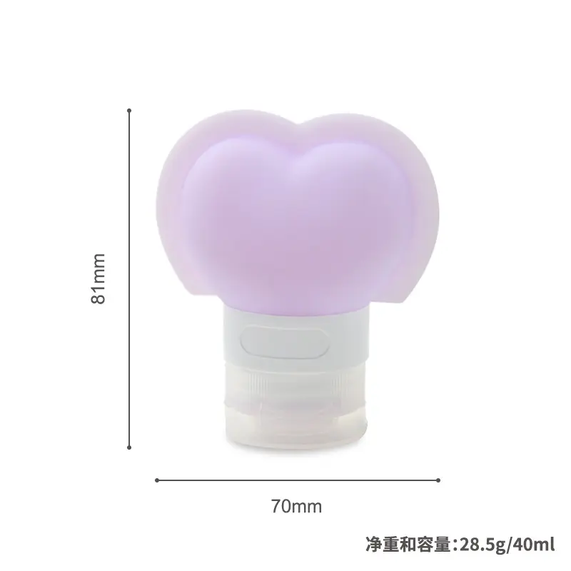 Semi-transparent purple heart shape