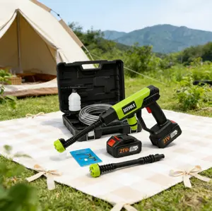 SEEVOLX 21V Cordless Pressure Washer, Portable Battery Powered Power Cleaner, High Pressure Washer for Car Washing, Garden, Patio, Fence and Home Cleaning