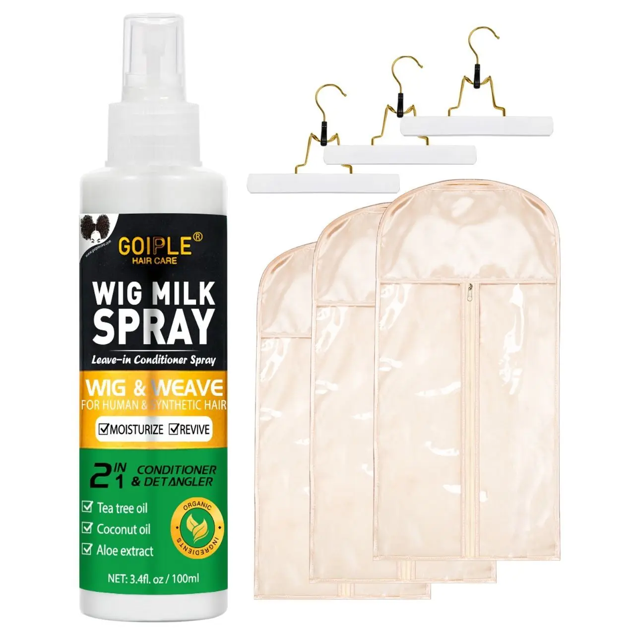 Wig Storage Bags (White)