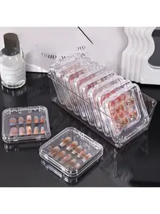 13-piece Transparent Plastic Jewelry Storage Set Desktop Display Box, Suitable for Bracelets, Necklaces and Fashion Accessories