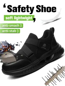 【Clearance Sale	】Indestructible Non-Slip Work Shoes for Men | Shock-Absorbing, Wear-Resistant Safety Footwear, Perfect FathersDayGif