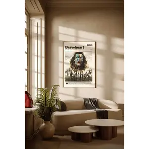 Braveheart movie poster - Braveheart print - Historical Drama, Mel Gibson movies prints - Cinema wall art decor - Movie collectibles