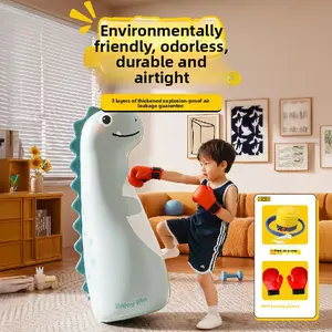 New Kids Inflatable Punching Bag, Tumbler, Bottom Water Filled, 360 Instant Rebound, No Noise, 47 Inch, for Kids Aged 3-15, Outdoor Parent-Child Sports, Inflatable Boxing Bag