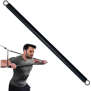 Non-Detachable LAT Pull Down Bar  Attachments for Gym, LAT Pulldown Attachments, Straight Bar, Resistance Band Bar for Weightlifting Workout