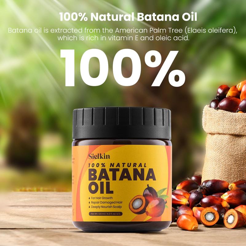 Raw Batana Oil for Hair Growth: 100% Organic, Dr. Sebi Approved | Prevents Hair Loss, Eliminates Split Ends | Scalp & Hair Care for Women & Men