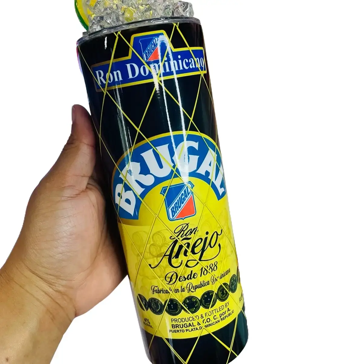 Brugal-Tumbler! Dominican - Perfect for Your Drinks - Bottle, Drinkware Mug Cup