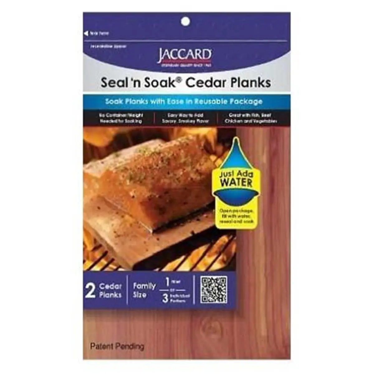 Jaccard Seal N 6' x 11' Large Soak Cedar Planks - Per 2, Easy to Soak, Moist Even Heat, No Sink Required, No Weight Needed, Moth Mold Damp Proofing Home Care Supply