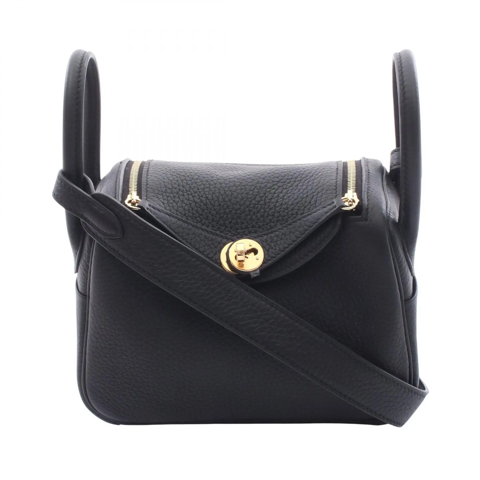 Pre-owned HERMÈS Calfskin Shoulder Bags Hermes Lindy Mini Shoulder Bag