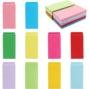 100 Pack Colorful  Envelopes 6.7x3.5 Fit for 100 Envelope  Saving Challenge, 120 GSM Thick  Envelopes for , Budgeting, Check, , Tickets, , small items & collectables