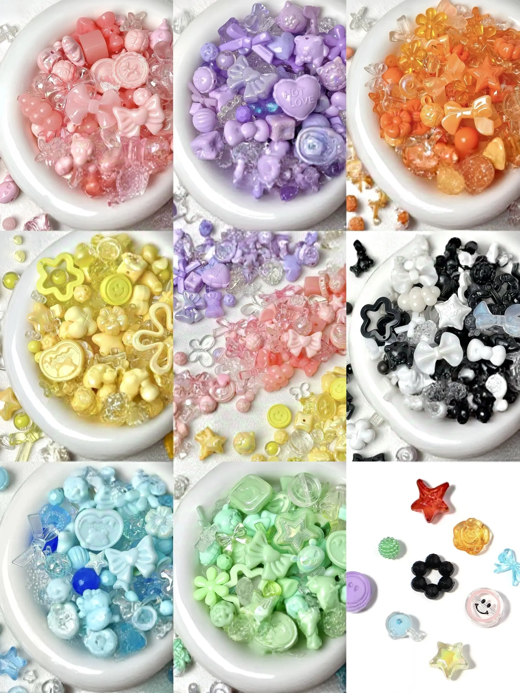 Ltty-T24- Candy DIY Phone Charm Pack for making cute phone straps and keychains（50g/bags）