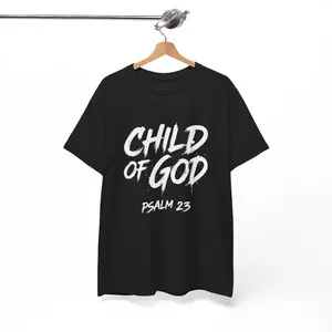 Child of God Shirt Psalm 23 T-Shirt, Christian Faith Tee, Bible Verse Shirt, Religious Christian Apparel, Inspirational Jesus Shirt, Christian Gift for Men Women, Minimalist Faith Shirt, Vintage Christian Tee, Scripture Quote Shirt