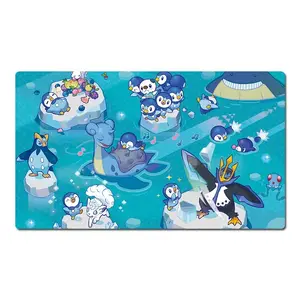 PKM Piplup Cute Mouse Pad Anime Fan Art Keyboard Desk Mice Mat Game
