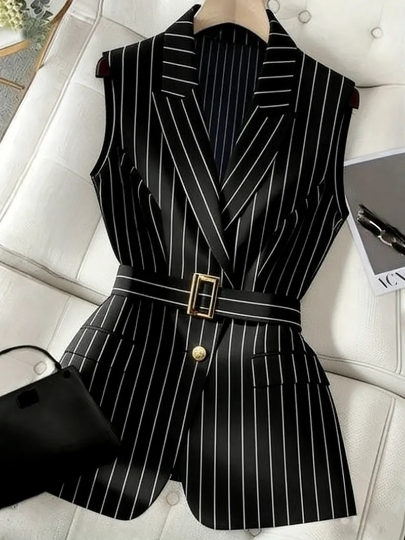 white sweater dress with black boots QDQD Rich Heiress Style Black Vest Dress, New Spring Style, Slim Fit,  Lee  Nhi Boutique
