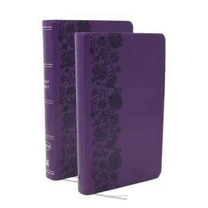 NKJV Bible + Journal Set: Personal Size, Large Print Bible with Cross-References, Purple Leathersoft