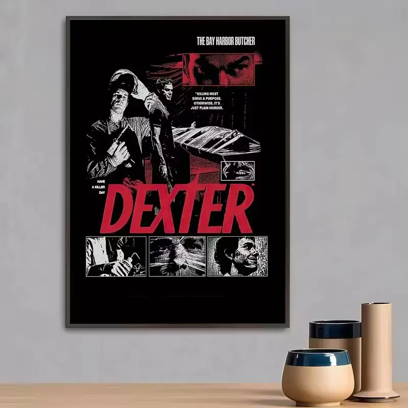 Dexter TV Show Inspired Poster - Vintage Crime Drama Movie Art Print