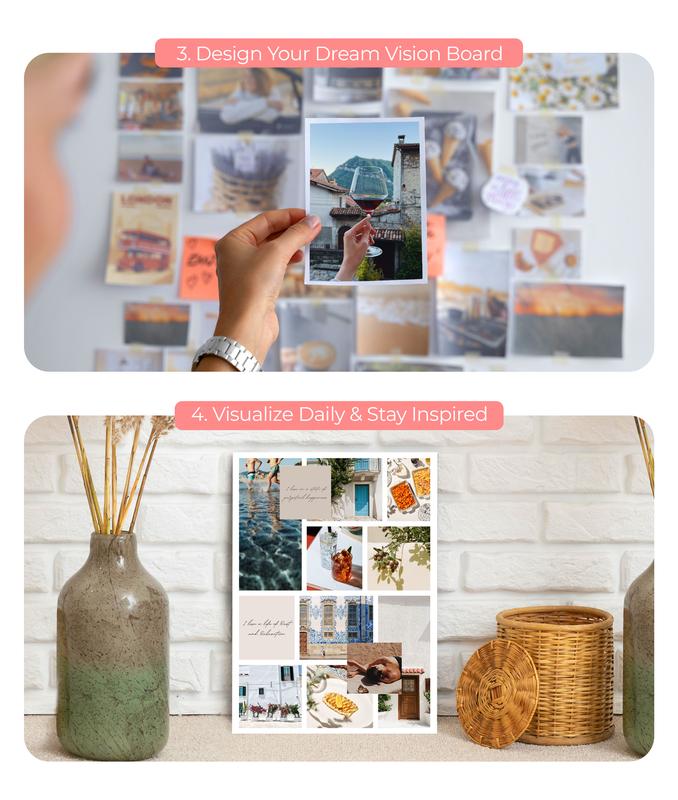 Tangobird Vision Board Book - Collage of Clip Art to Create your Dream Life Vision Board -Mothers day gifts Artwork Creativity