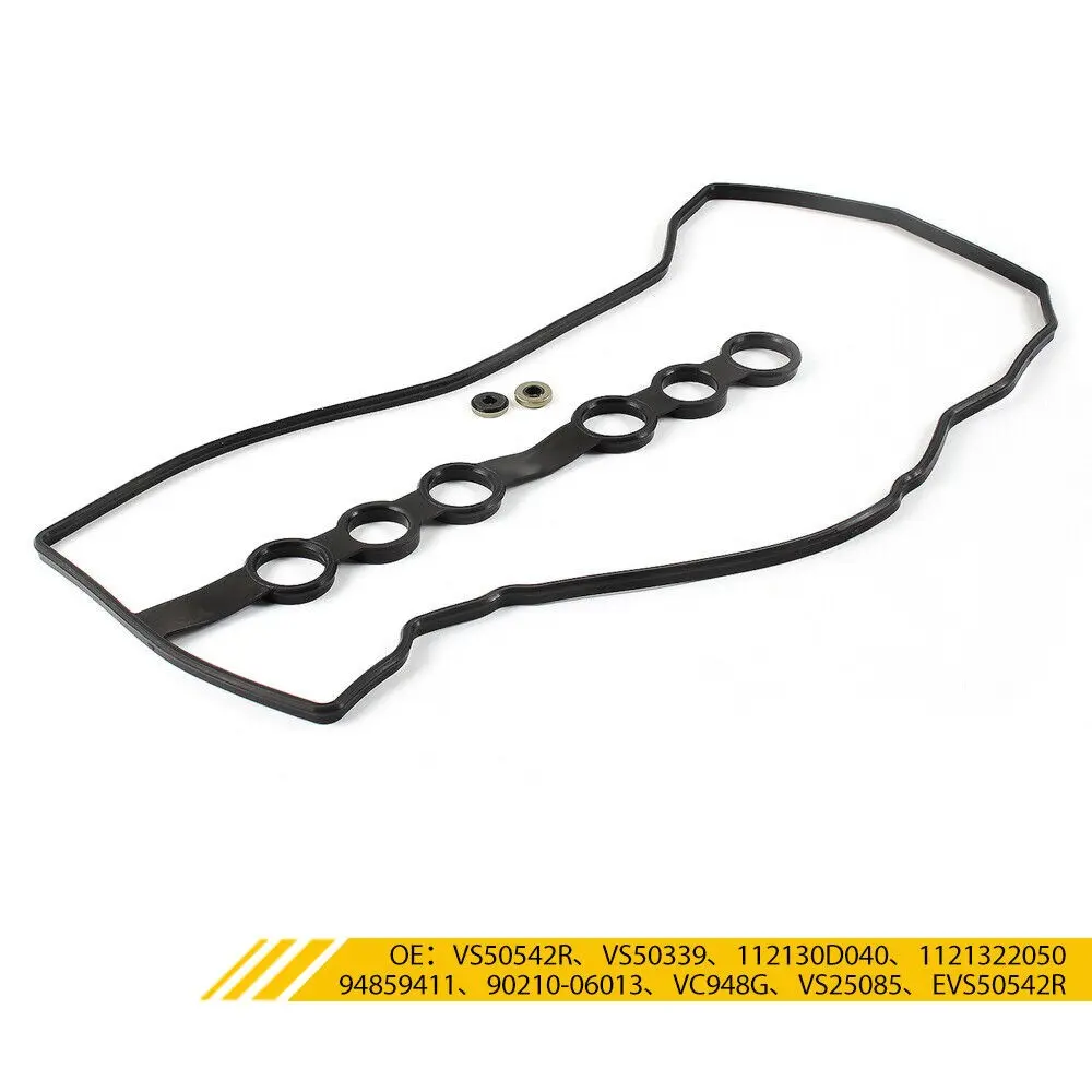 VS50542R New Replacement Rubber Cylinder Valve Cover Gaskets Kit, 100% Tested Before Shipping, Excellent Sealing to Seal Leaks, for 98-2008 Toyota Corolla 1.8L, New Kit, Seals Leaks