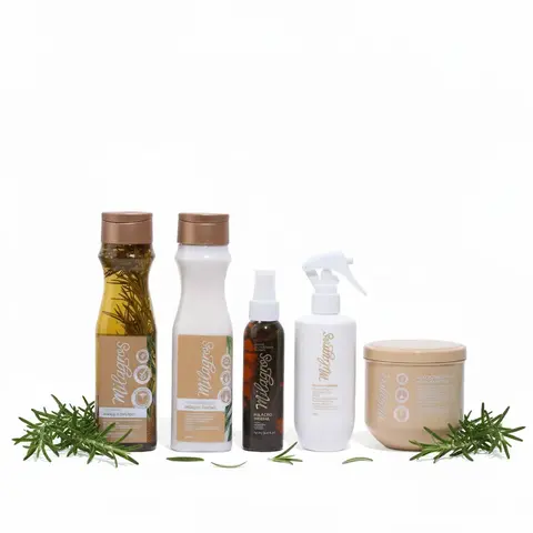 Miracles Combo Herbal Shampoo, Conditioner, Tonic, Detangler, Heat Protector and Hair Mask (5 Pack)