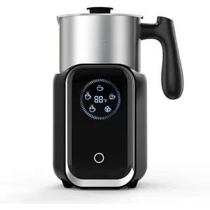 5-in-1 Milk Frother and Steamer, 21 oz Split  Frother, Removable Automatic Electric  Frother Dishwasher Safe, for Latte, Cappuccino, Hot and Cold Milk Froth, Chocolate Milk