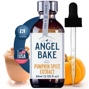Pure Pumpkin Spice Extract for Baking and Mixology - Premium Natural Flavoring for Cooking, Desserts, & Beverages - Kosher, Keto Friendly, Vegan & Gluten-Free (2 Oz Extract with Latex-Free Dropper)