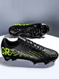 Professional Men's TF Soccer Shoes, Anti-Slip Wear-Resistant Outdoor Sports Training Boots, Comfortable Breathable Artificial Grass Cleats