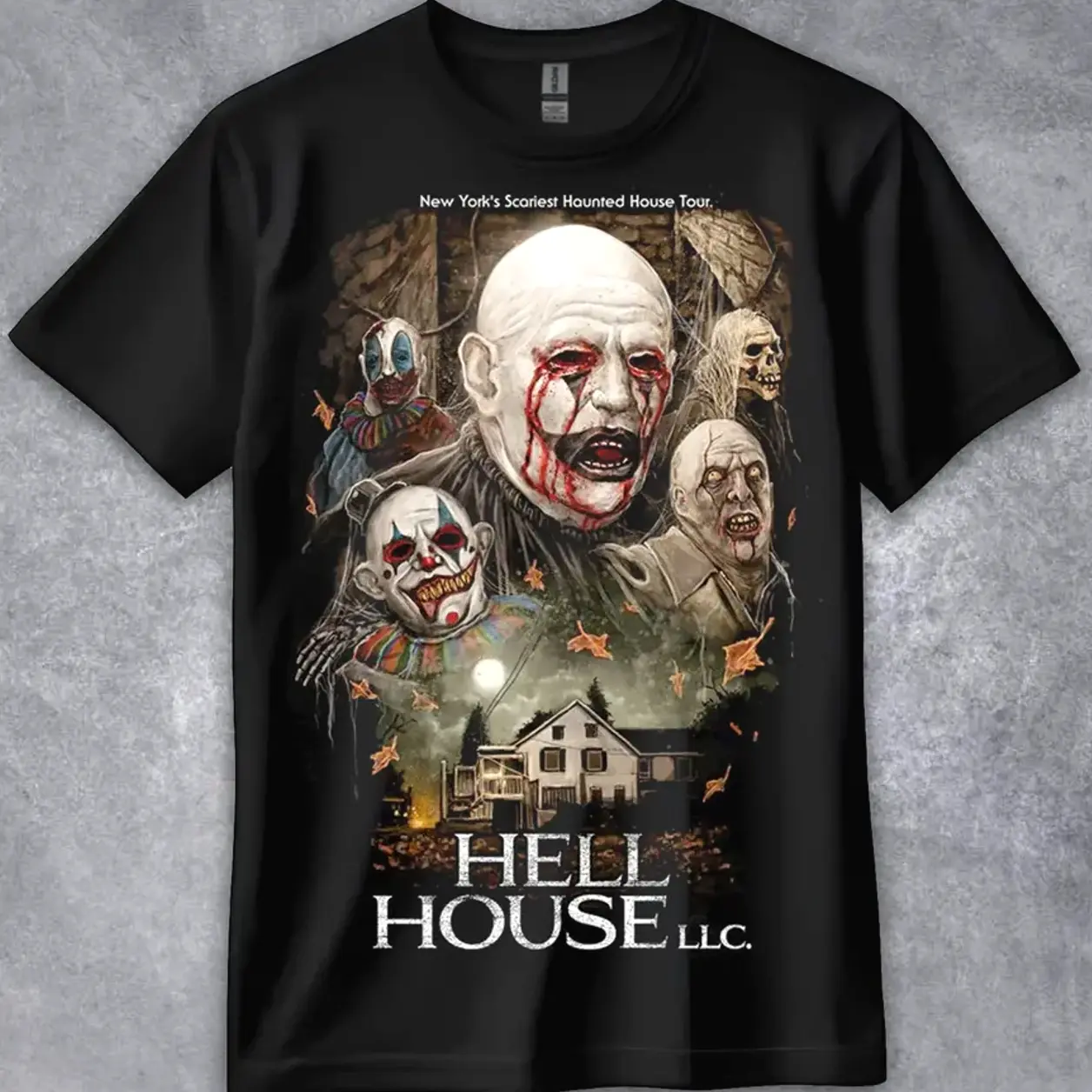Horror Character T-Shirt, Hell House LLC Movie Tee, The Abaddon Hotel Nightmare Shirt, 100% Cotton Classic, Gift For Her, Gift For Him