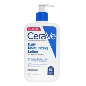 CeraVe Daily Moisturizing Lotion 16 oz.  Soothing Hyaluronic Acid Formula for Sensitive Skin  24hr Hydration & Calming Effect  FragranceFree & NonComedogenic 16oz
