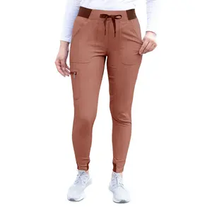 Pro Heather Collection Jogger Scrub Pant by Adar (Regular) XXS-3XL / Heather Coffee