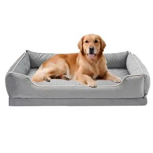 FAIRYPET Soothing Sofa Dog Bed Pet Bed, Suitable for Dogs and Cats | Removable, Machine-Washable Comfortable Nest | Soft, Scratch- and Wear-Resistant Dutch Fleece | Non-Slip Base Designed for Small and Medium-Sized Pets