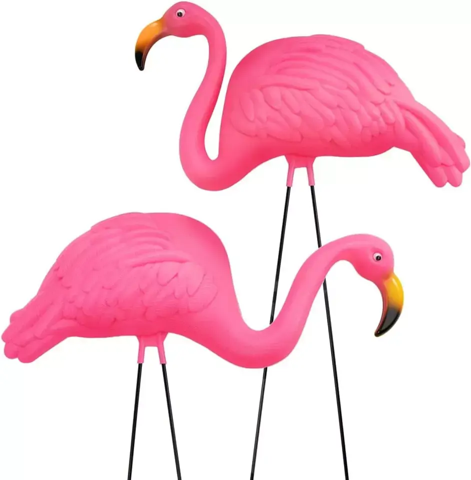 Large Pink Flamingo Lawn Decor Garden Yard Outdoor Wedding Art Ornament Statue