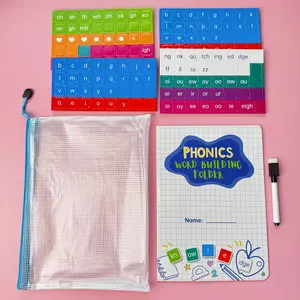 Magnetic Natural Reading Learning Set, 142 Magnetic Blocks, Book, Pen, Storage Bag, Perfect Toy for Kids, Ideal Holiday Gift