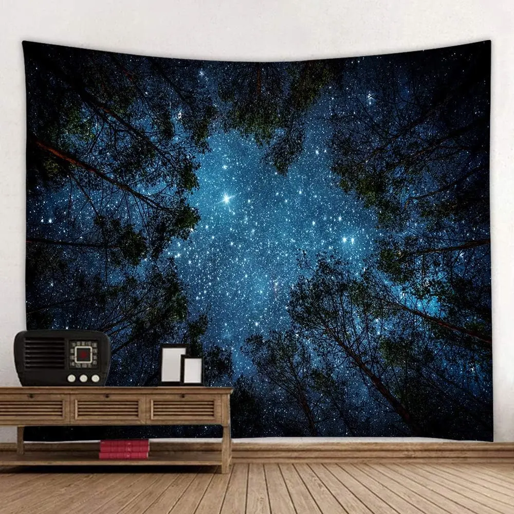 Llamazing Forest Tapestry Home Decor Landscape Living Room Bedroom Decoration Magic Tapestry Curtain (Morning Forest, 78''L*60''W)