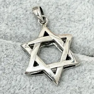 Sterling Silver 925 Star of David Pendant Charm