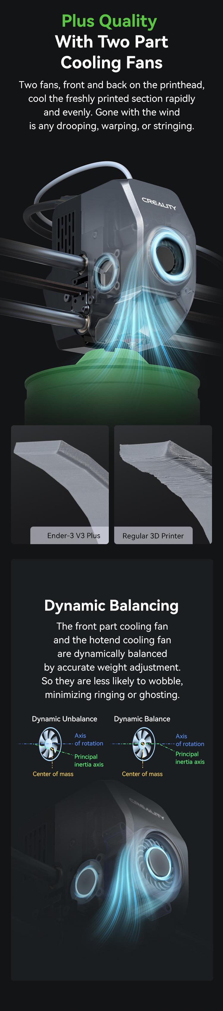 Creality Ender-3 V3 Plus 3D Printer - Dual Motors, CoreXZ Tech, Clog-Free Extruder, and Quick-Swap Nozzle Wifi