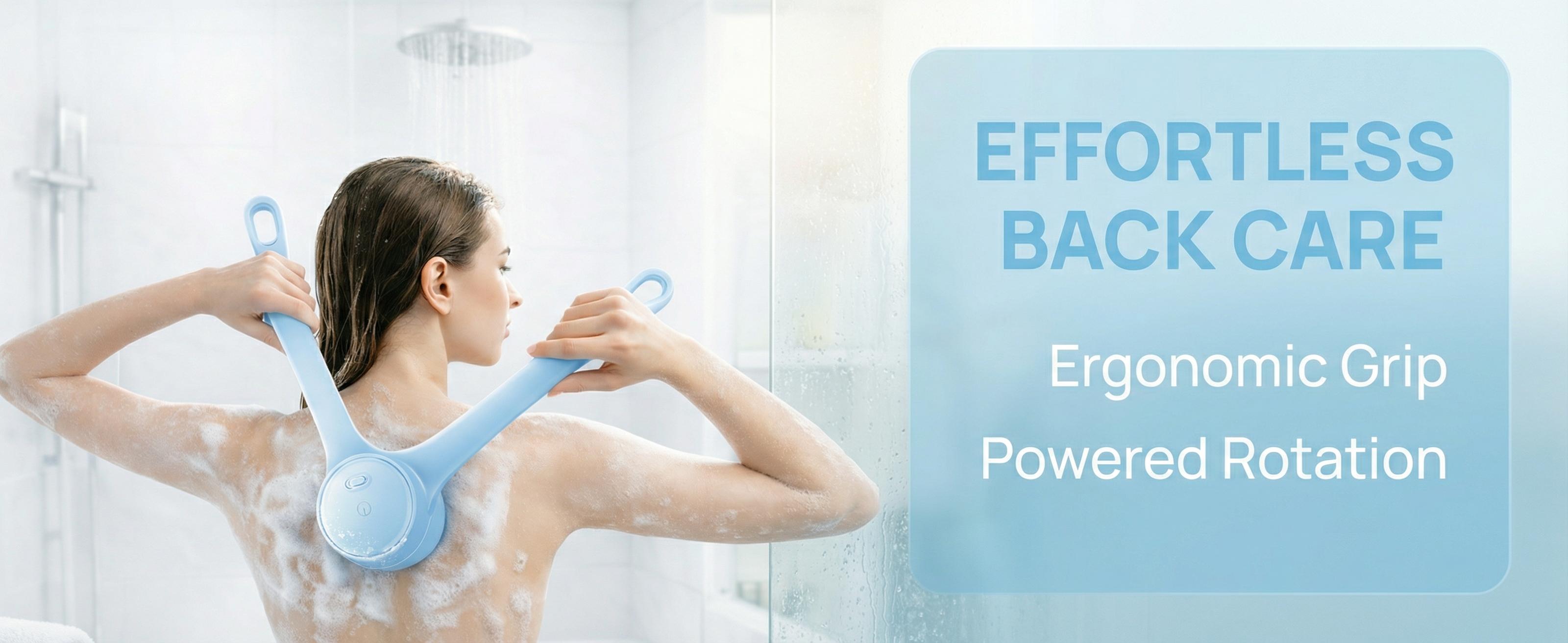 Rechargeable Electric Body Scrubber, Waterproof 360° Rotating Shower Brush with Dual Grip Handles, Full Body Bath Brush with 4 Detachable Heads for Deep Cleansing #SummerVibes Rechargeable Electric Body Scrubber, Waterproof 360° Rotating Shower Brush with Dual Grip Handles, Full Body Bath Brush with 4 Detachable Heads for Deep Cleansing #SummerVibes