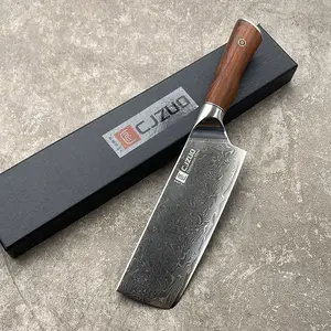 Damascus Steel Kitchen Knife - Ultra Sharp for Home& Professional Use, Ideal forSlicing Vegetables and Meat