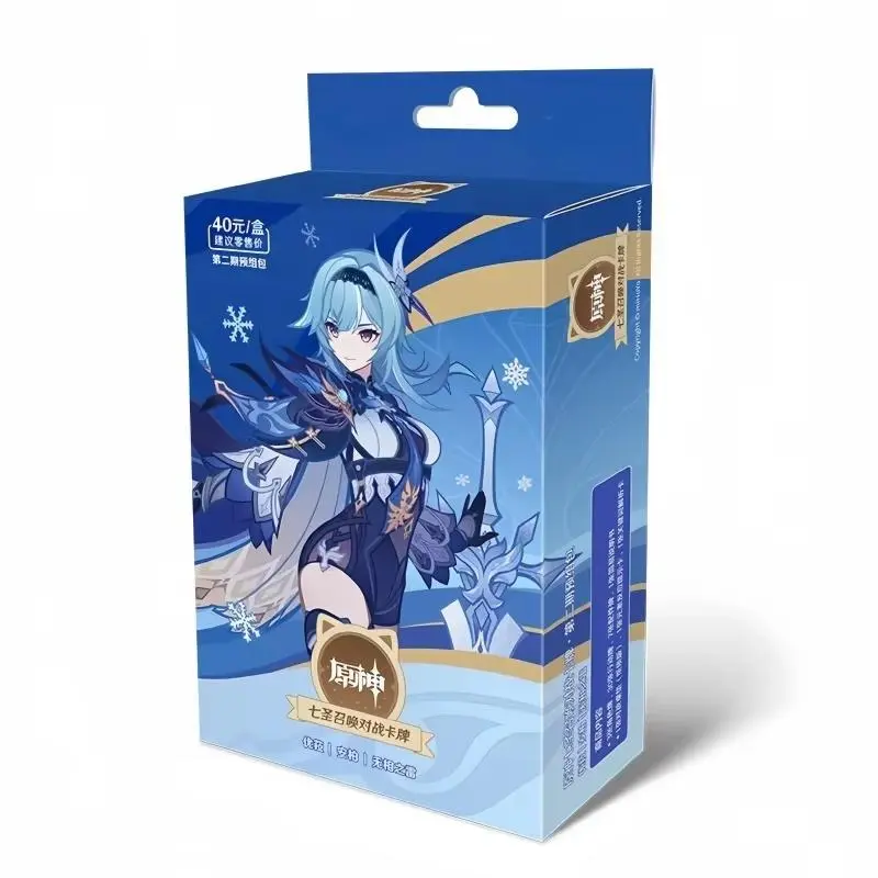 Hot Genuine Genshin Impact Card Genius Invokation Tcg Supplement Package Phase Ii Battle Card Dice Collection Party Game Card