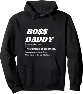 Mens Boss Dad ,Cool Dad Boss,Fathers Day,Bossman Pullover Hoodie - Autumnsc Shop 84B0BTFP78F5