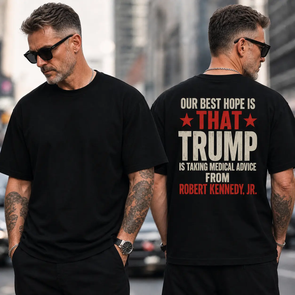 Printed Graphic 100% Cotton T-Shirt, Trump Political Humor Tee for Men Women, Conservative Sarcastic Shirt, Election Rally Casual Top, Gift for Republican Supporters