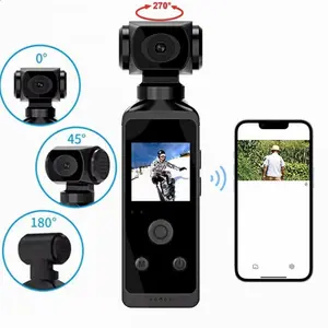 HD Pocket Action Camera, 1 Count 270° Rotatable WiFi Sports Camera with Waterproof Case, Action Camera for Helmet Travel Bicycle Driver Recorder
