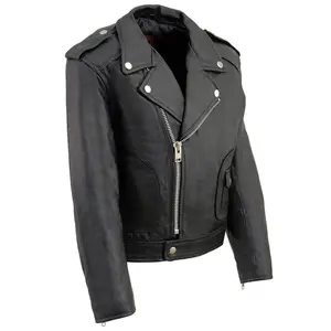 Milwaukee Leather Kids Uni-Sex Classic Leather Jacket - Biker Style