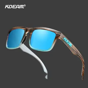 Square Men's Polarized Sunglasses Outdoors Lifestyle Coating Sun Glasses New Matching Colors With Box
