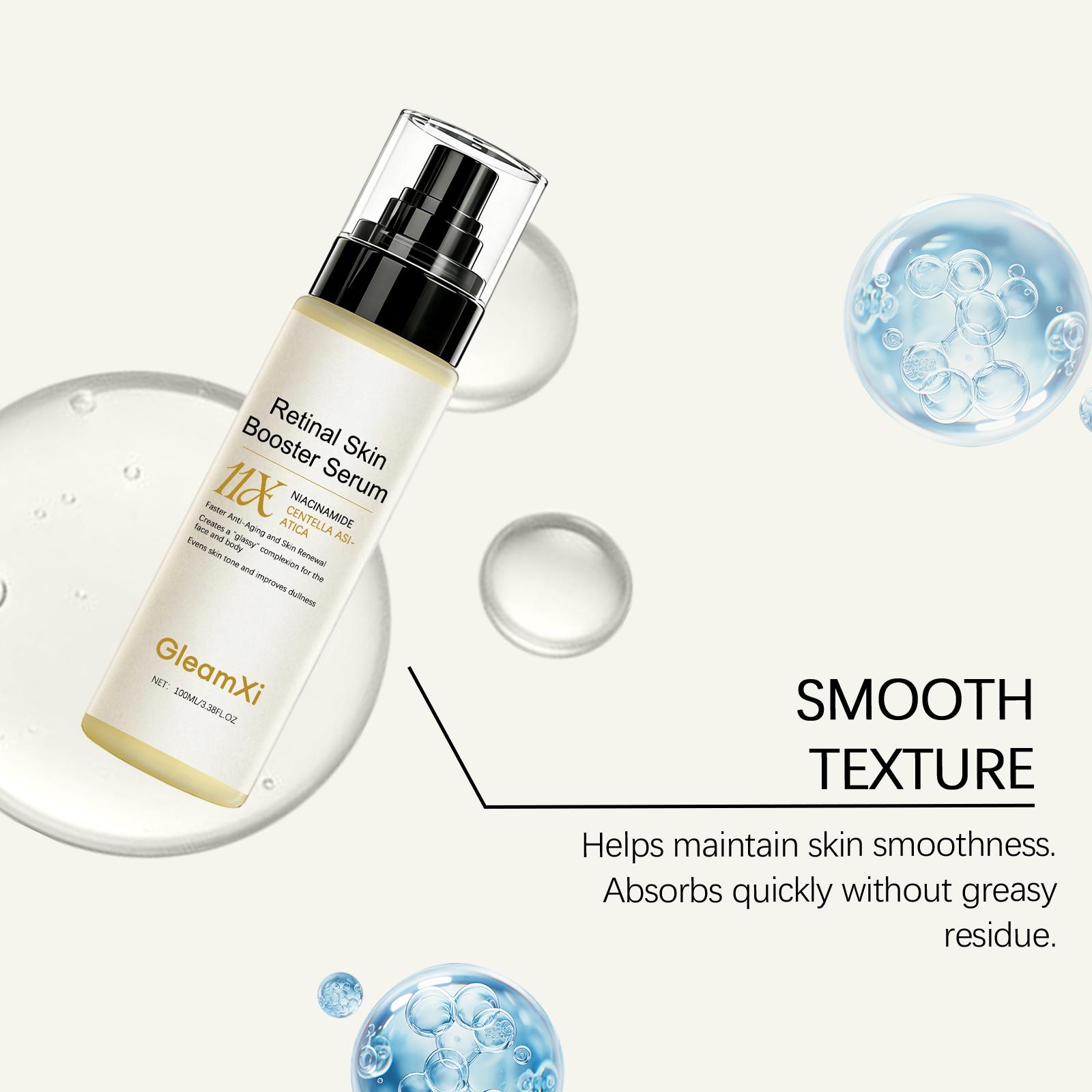 Retinal Skin Booster Serum - Face & Body Renewing Treatment, With Niacinamide & Centella Asiatica for Radiant & Smoother Looking Skin 100ml