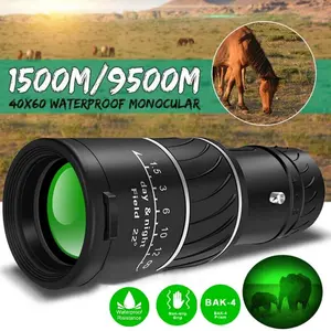 High Power 40X60 HD Monocular with BAK4 Prism Waterproof & Portable